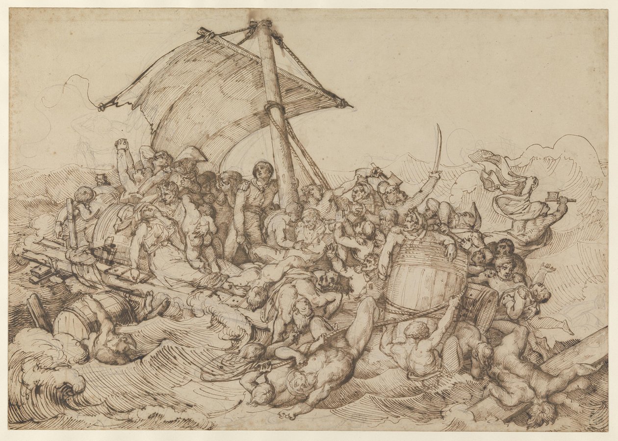 Vůz s trosečníky z fregaty „Médusa“ od Theodore Gericault