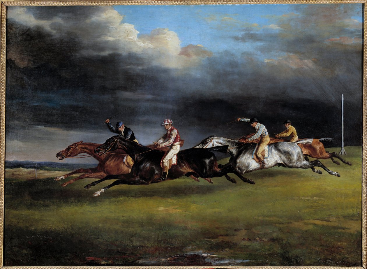 Horse Race říká derby v Epsom Painting od Theodora Gericaulta (1791-1824) 1821 Sun. 0,92 x 1,25 m od Theodore Gericault