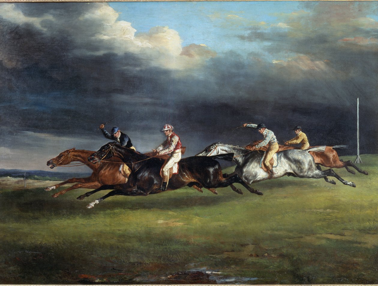 Horse Race říká derby v Epsom Painting od Theodora Gericaulta od Theodore Gericault