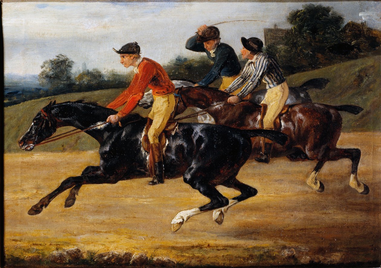 Dostihy: Jízda na koni (malování od Theodore Gericault