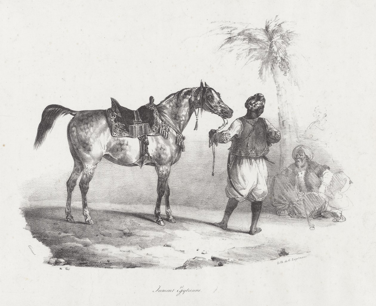 Egyptská klisna (An Egyptian Mare) od Theodore Gericault