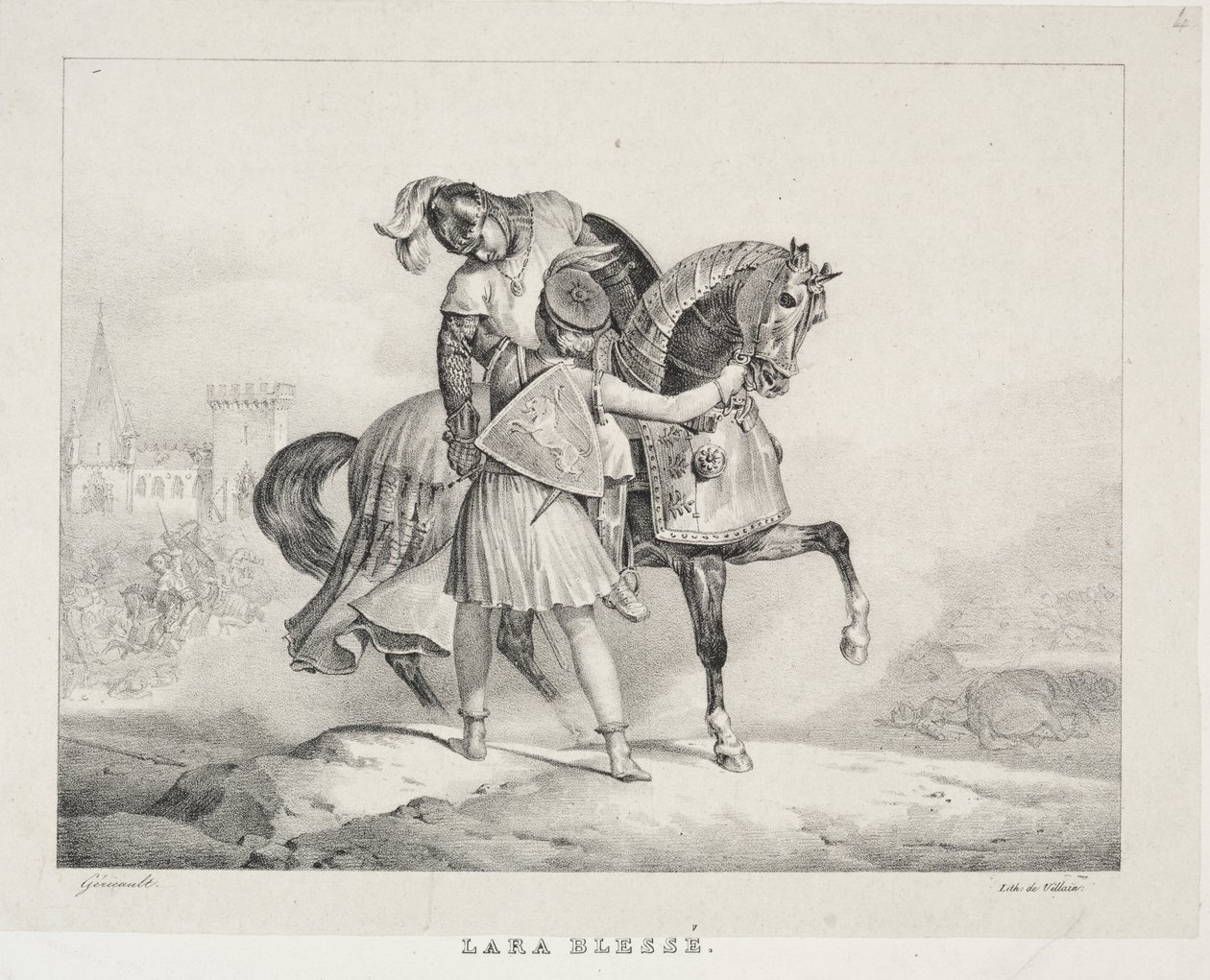 Lara zraněná od Theodore Gericault