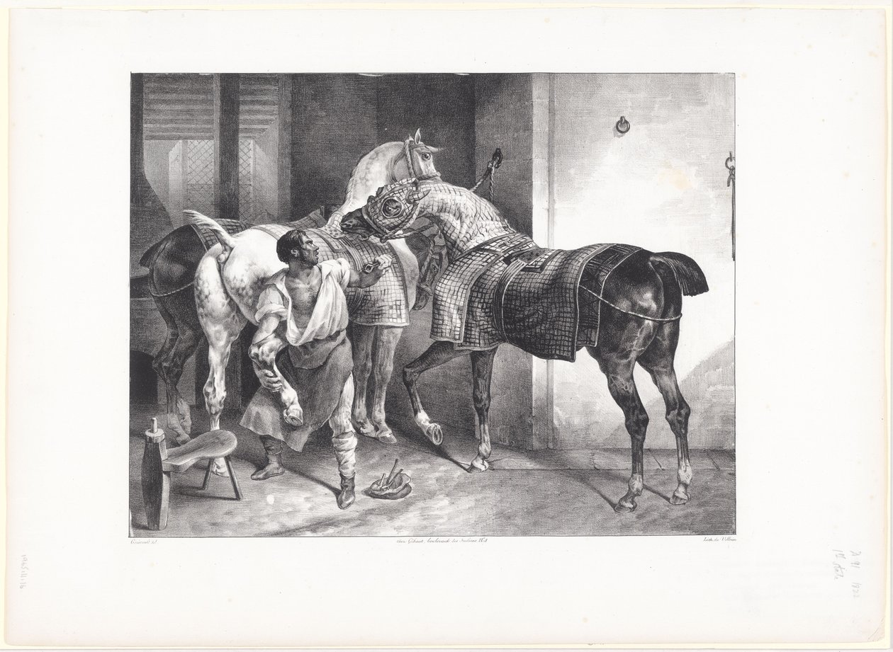 Anglický kovář (The English Farrier) od Theodore Gericault