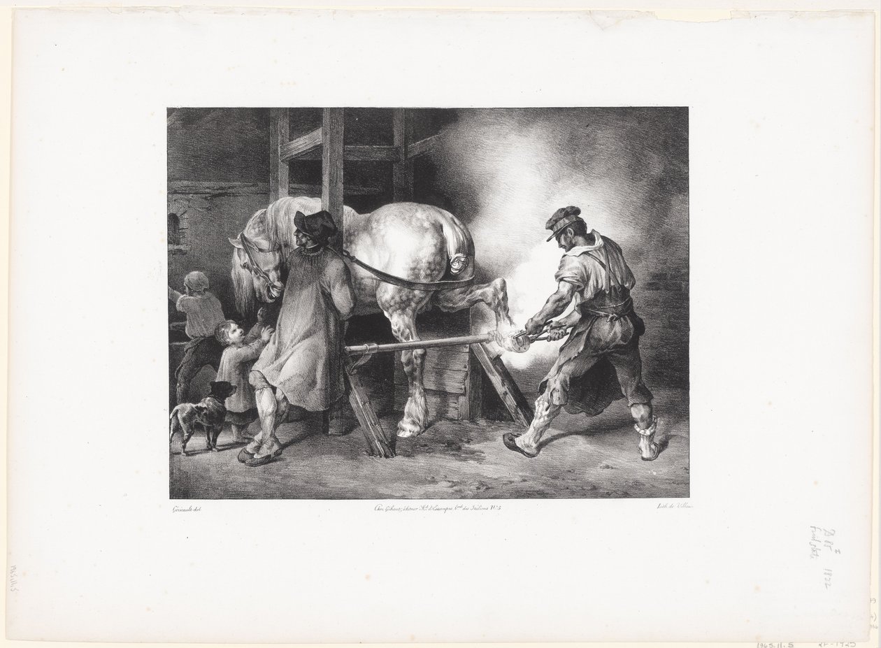 Le Maréchal flamand (Vlámský kovář) od Theodore Gericault