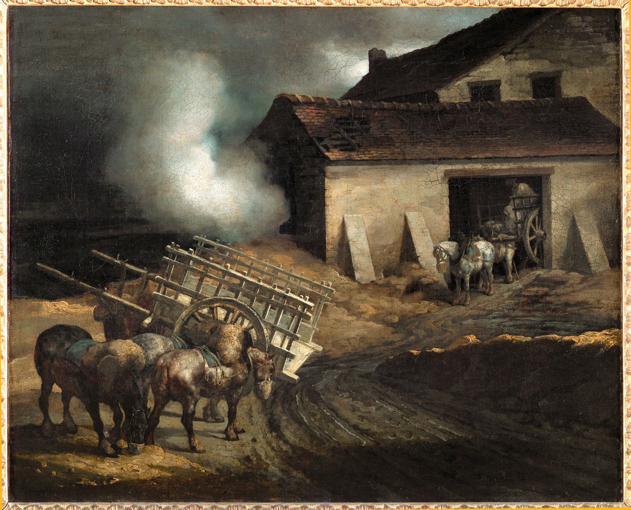 Le four a platre. Sádrová pec ... od Theodore Gericault