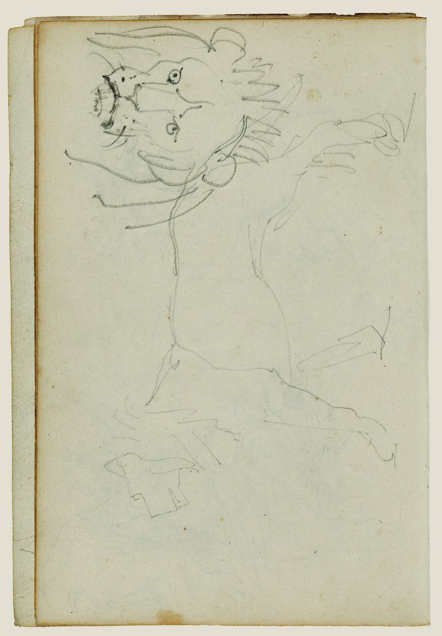Lví chůze, lví tvář od Theodore Gericault
