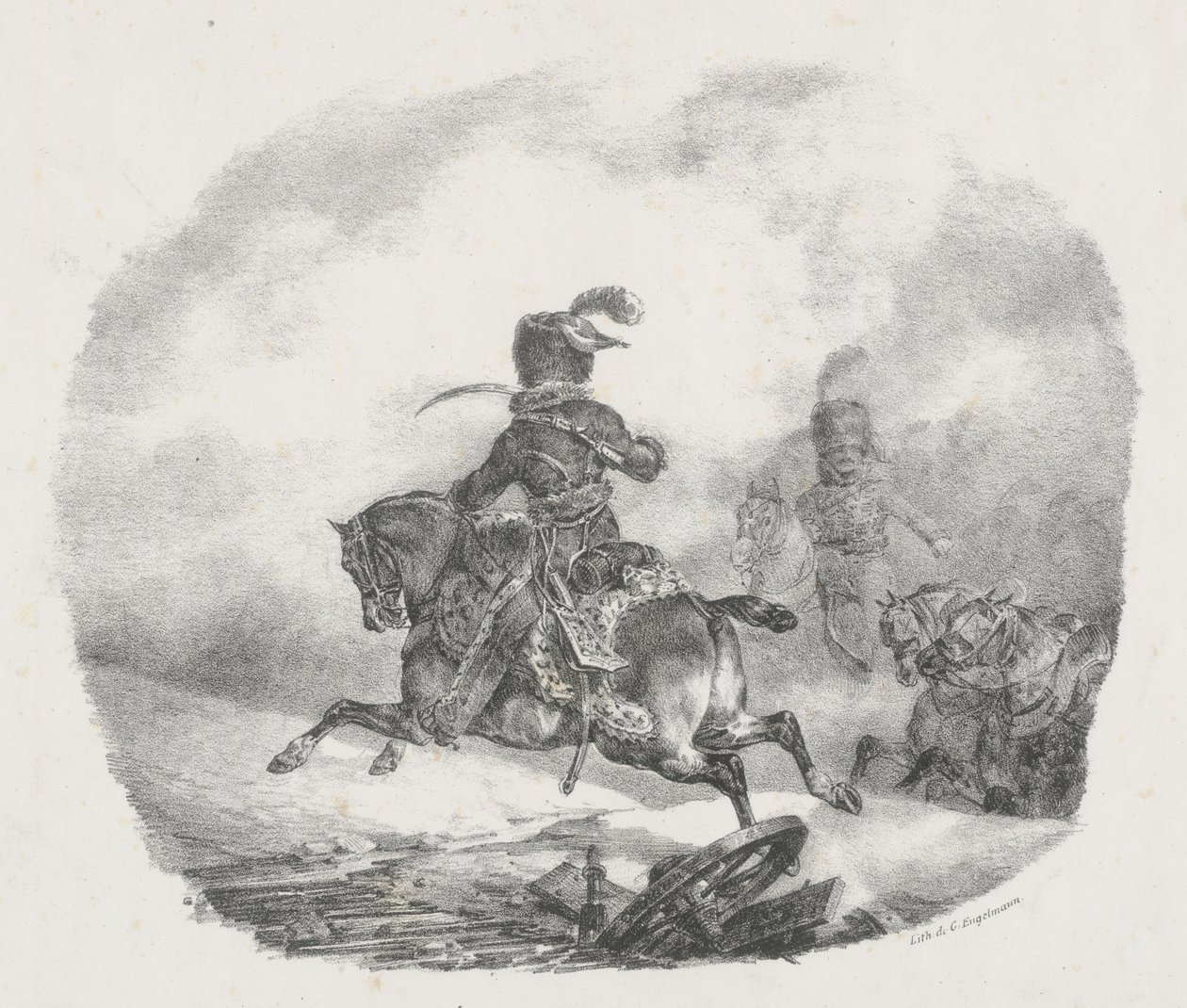 Důstojník lehkého dělostřelectva Císařské gardy (Light Artillery Officer of the Imperial Guard) od Theodore Gericault
