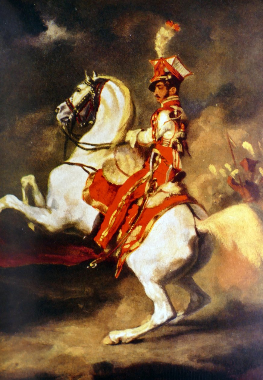 Polský trubač 1813-14 (obraz) od Theodore Gericault