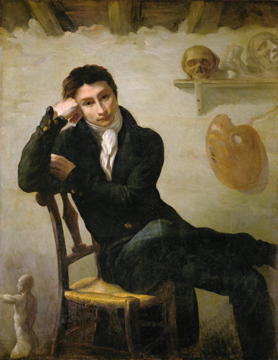 Portrét umělce v ateliéru - Portrét ... od Theodore Gericault