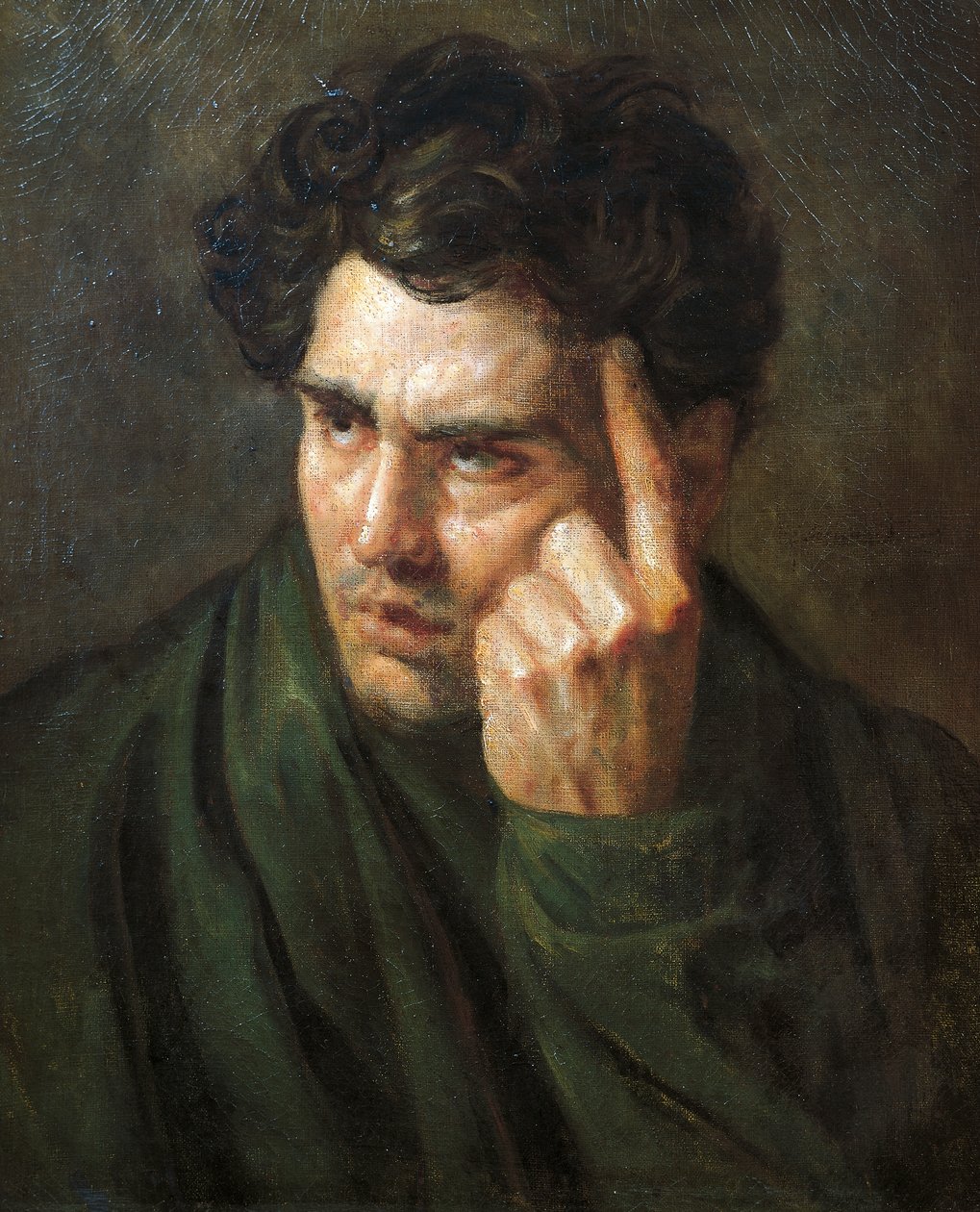 Portrét Lorda Byrona, Jean-Louis Theodore Gericault (1791-1824) od Theodore Gericault