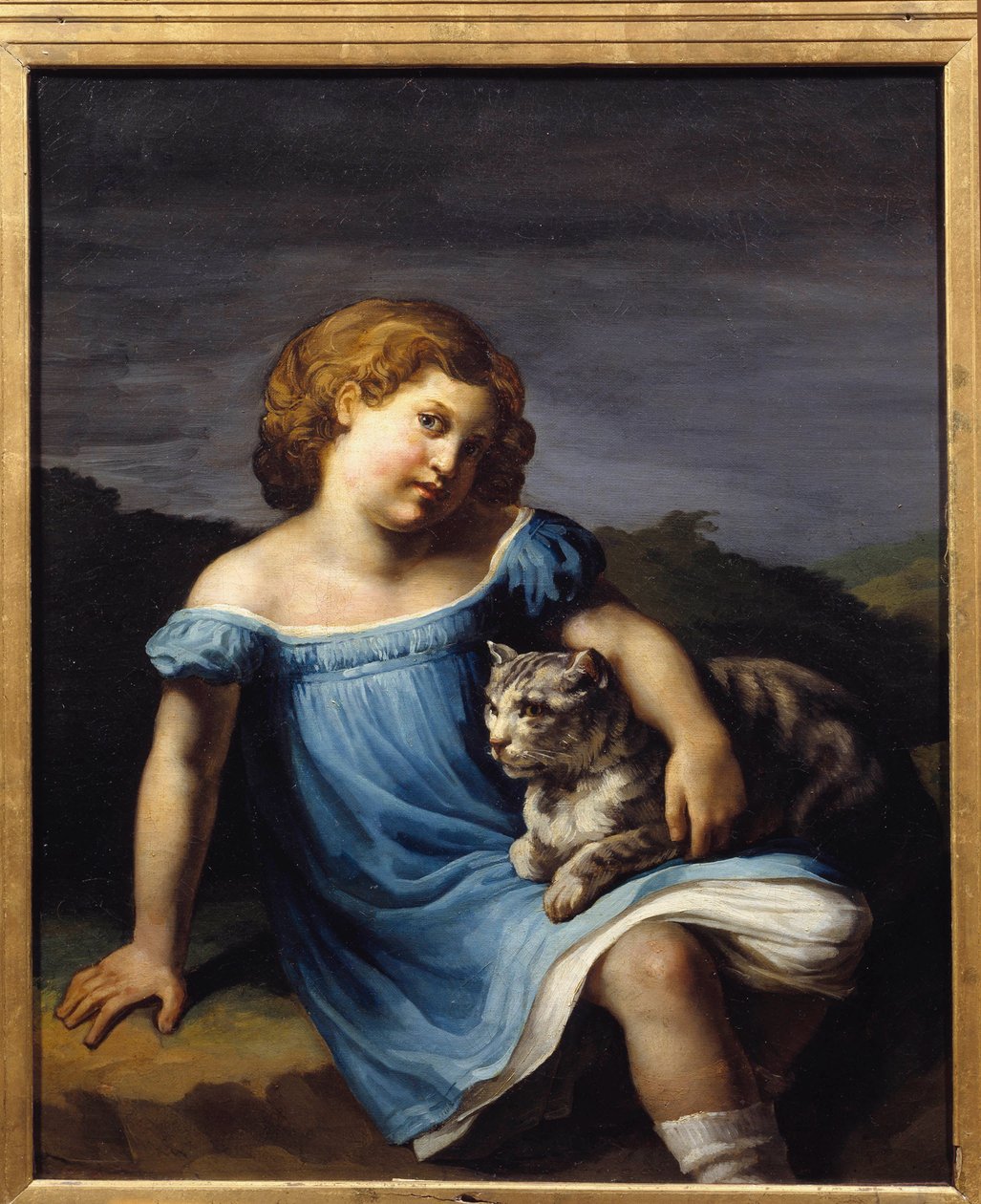 Portrét dítěte Louise Verneta (1814 - 1845), dcery malíře Horace Verneta. Obraz Theodora Gericaulta (1791-1824) od Theodore Gericault