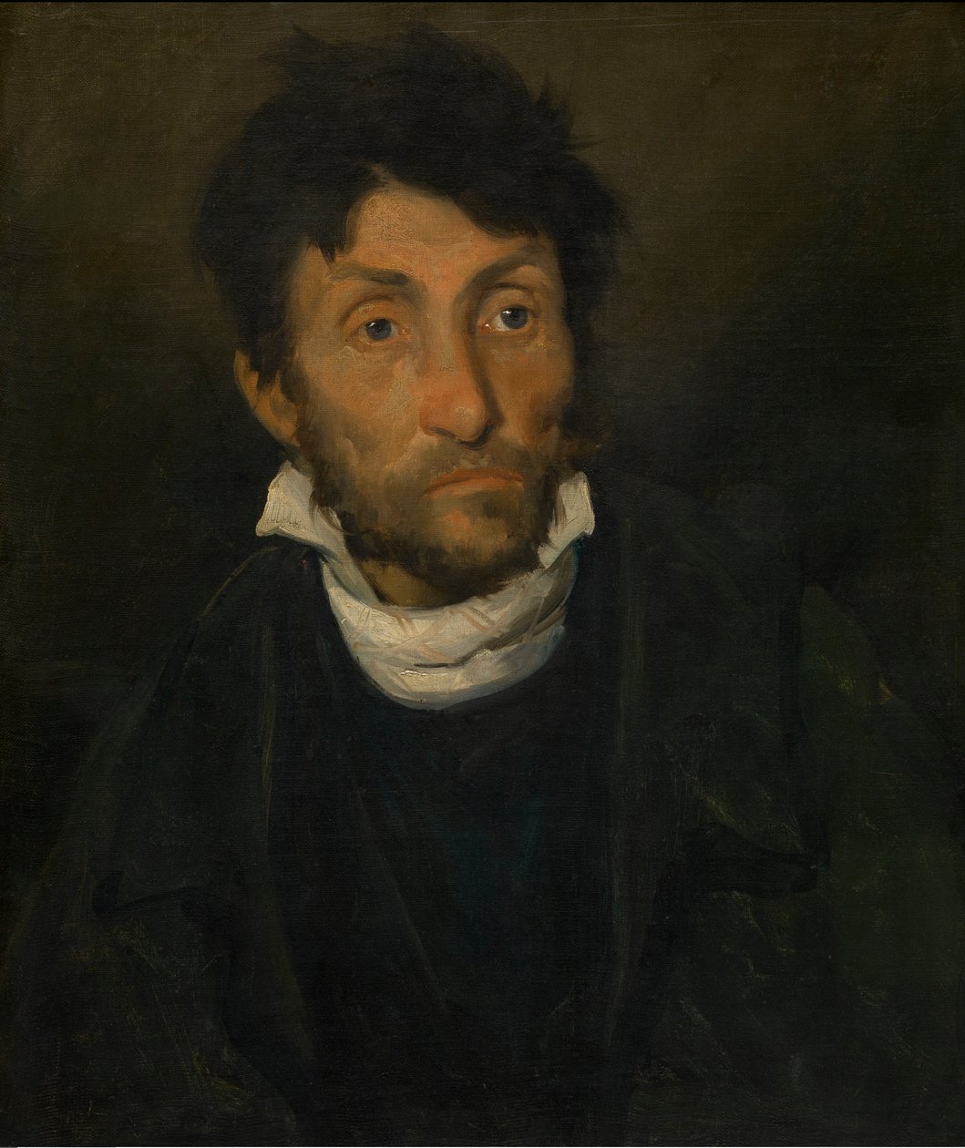 Portrét kleptomana, asi 1820-24 (olej na plátně) od Theodore Gericault