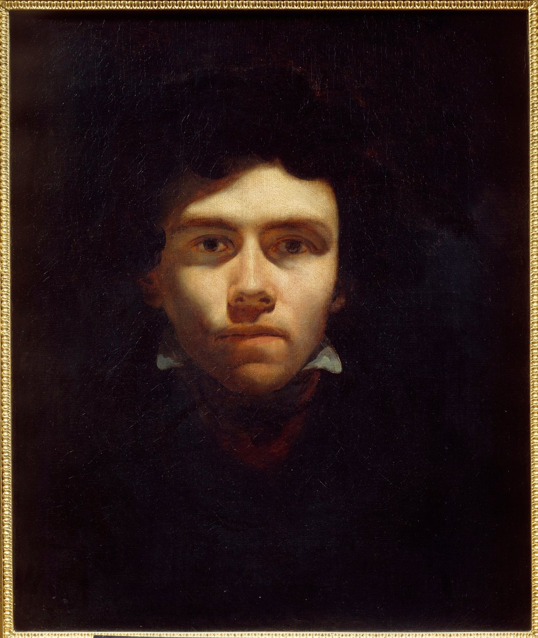 Portrét malíře Eugena Delacroixe (1798-1863) Obraz Theodora Gericaulta (1791-1824) 1820-1824 Sun. 0,5x0,6 m Rouen, Musee des Beaux Arts od Theodore Gericault