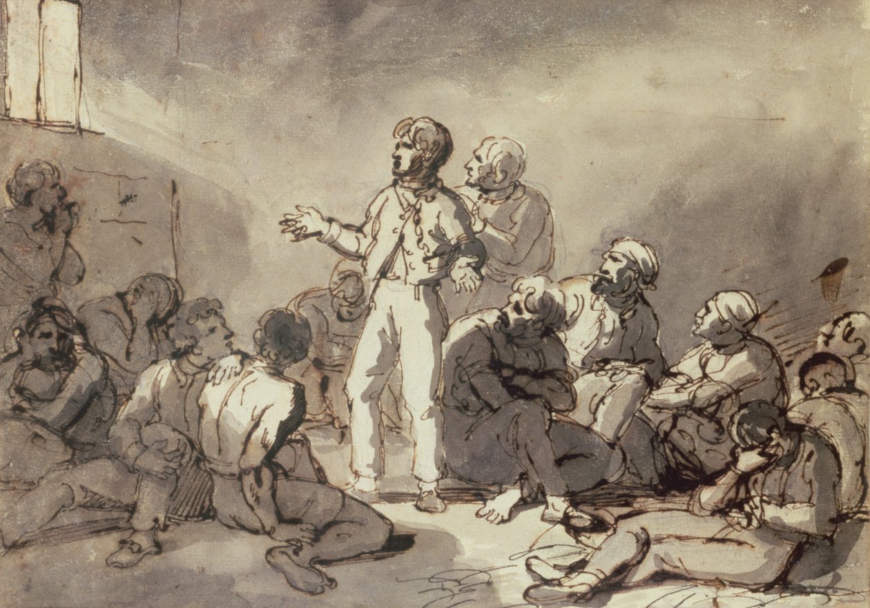 Vězni v cele od Theodore Gericault