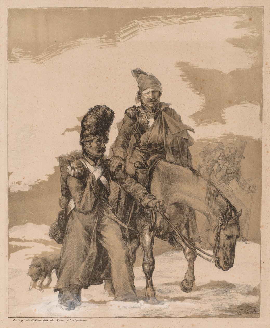 Návrat z Ruska, c. 1818. od Theodore Gericault