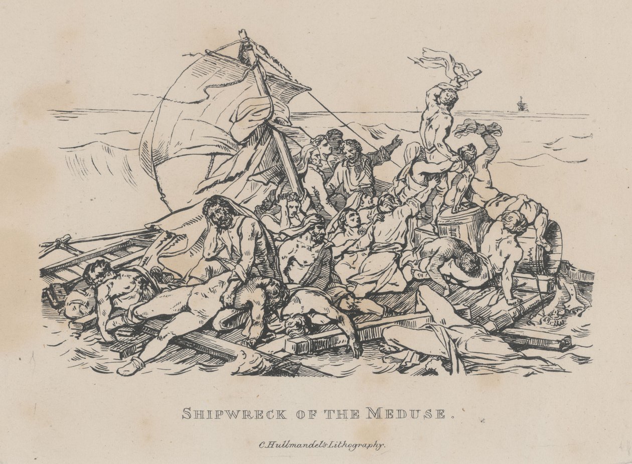 Ztroskotání lodi Medúza (La Radeau de la Méduse) od Theodore Gericault