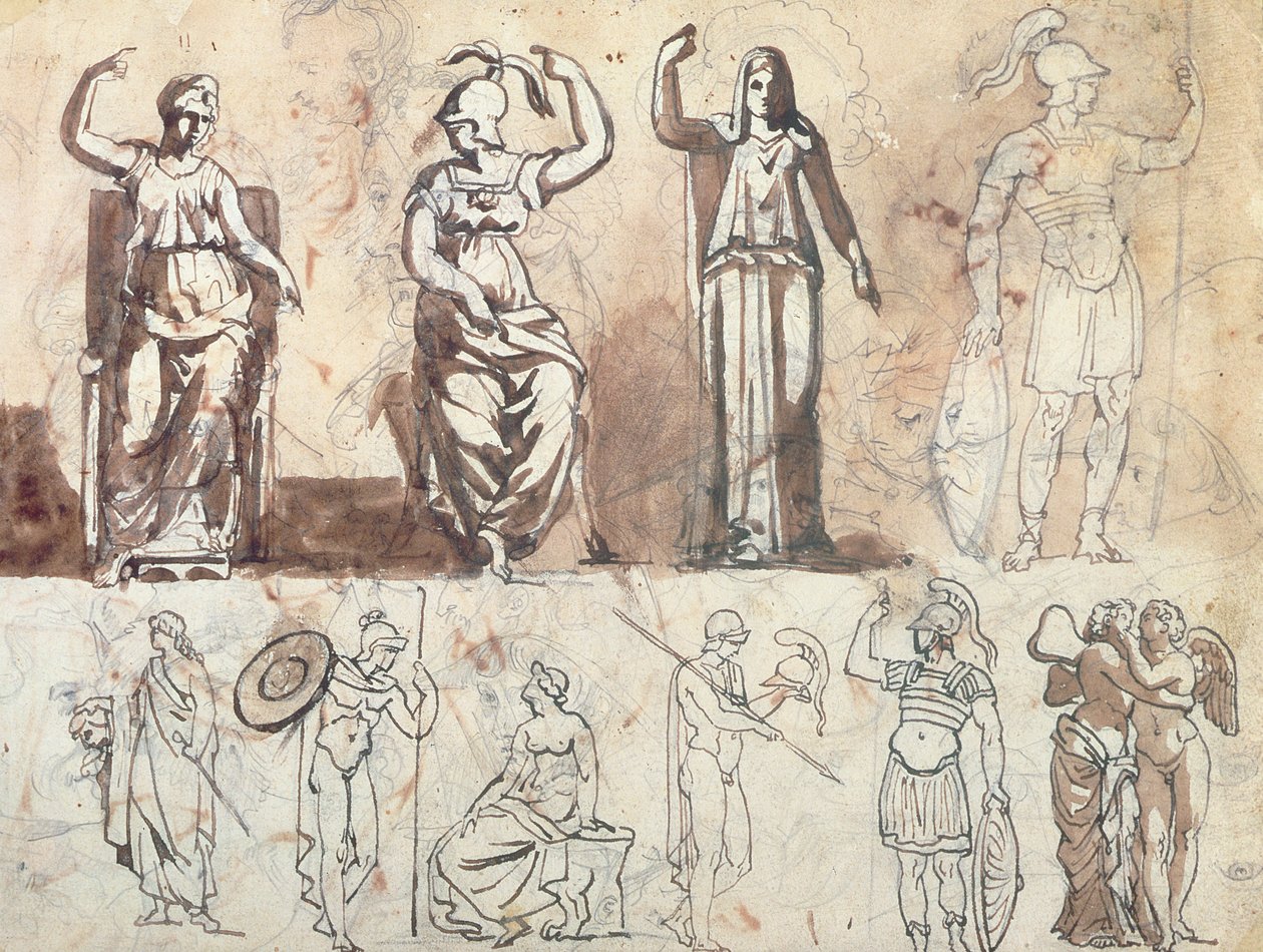 Studie z antických modelů od Theodore Gericault