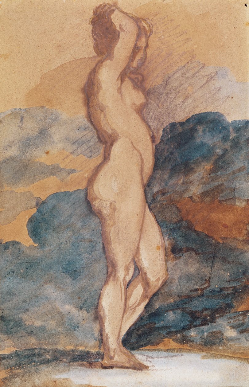 Studie nahé ženy od Theodore Gericault