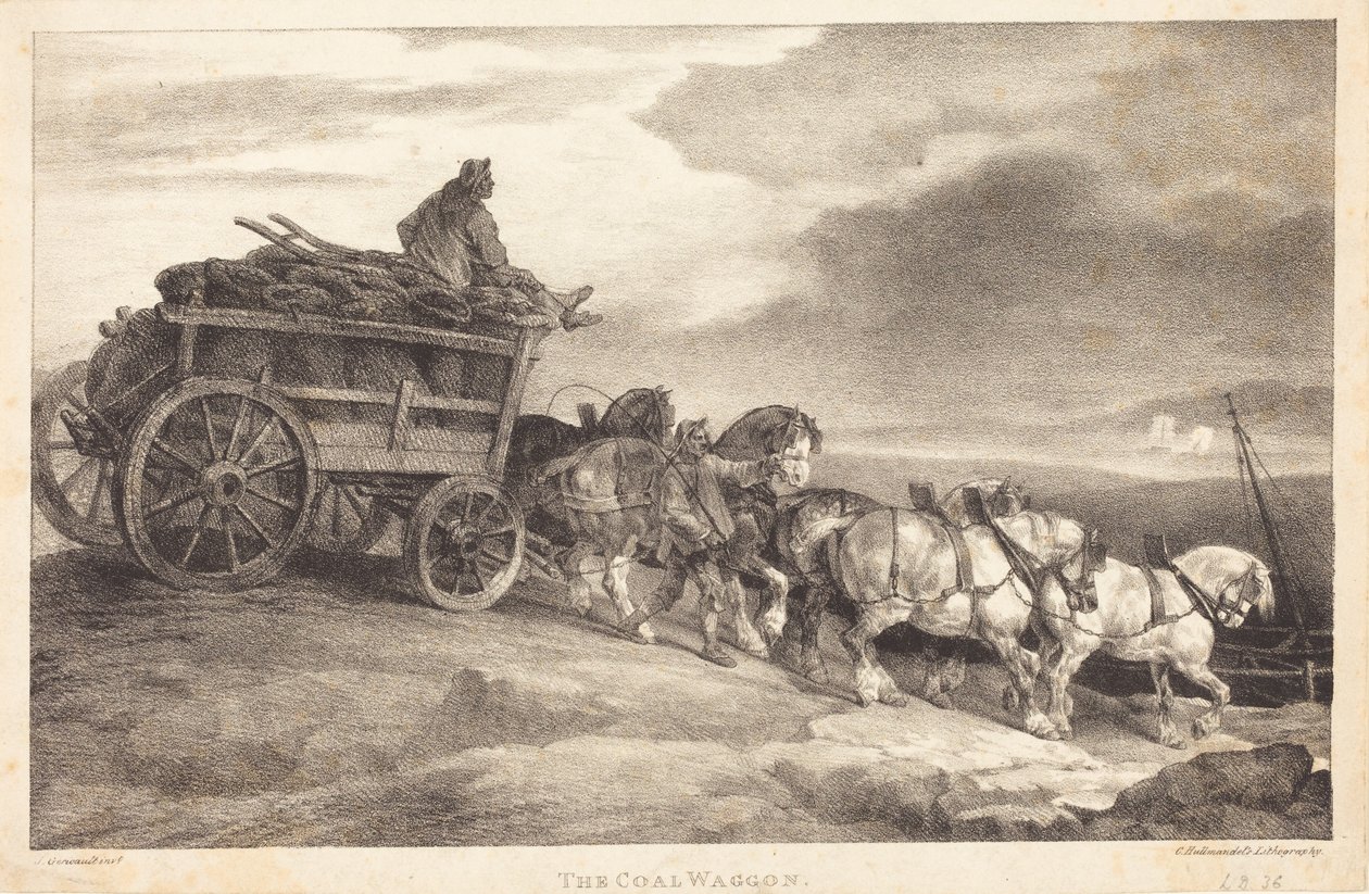 Uhelný vagón od Theodore Gericault