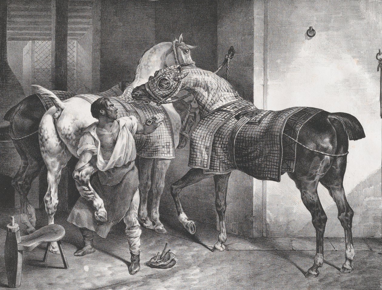 Anglický kovář, 1822. od Theodore Gericault