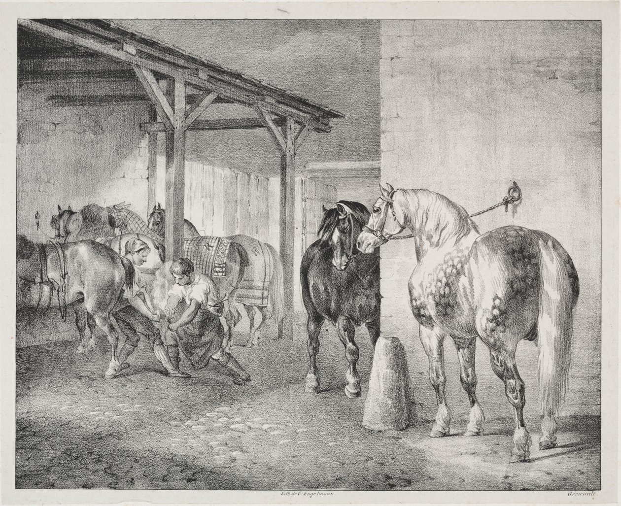 Přívozní bouda od Theodore Gericault
