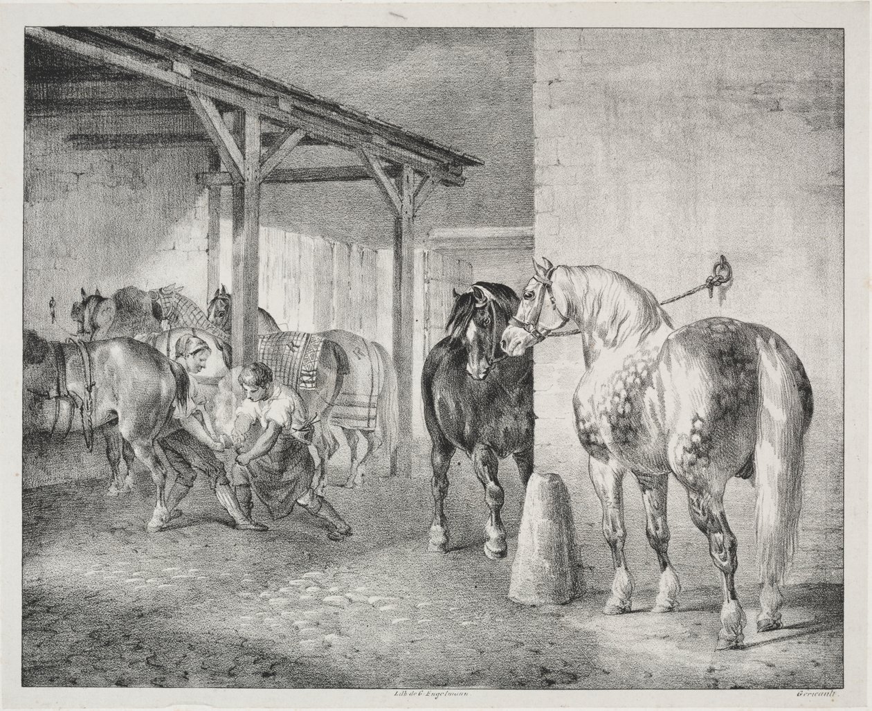 Ferrierova kůlna od Theodore Gericault
