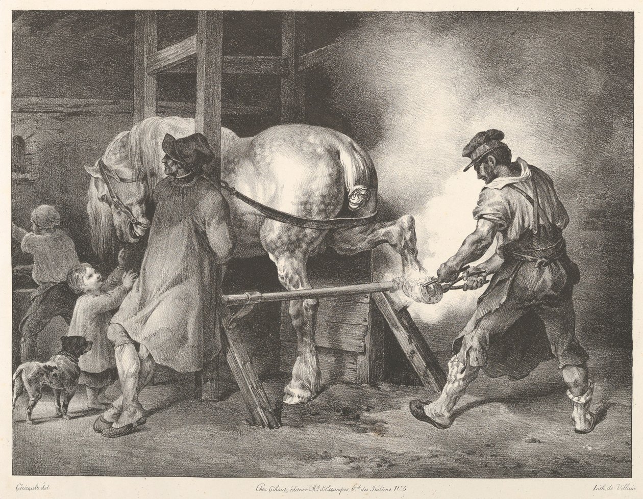 Vlámský kovář od Theodore Gericault