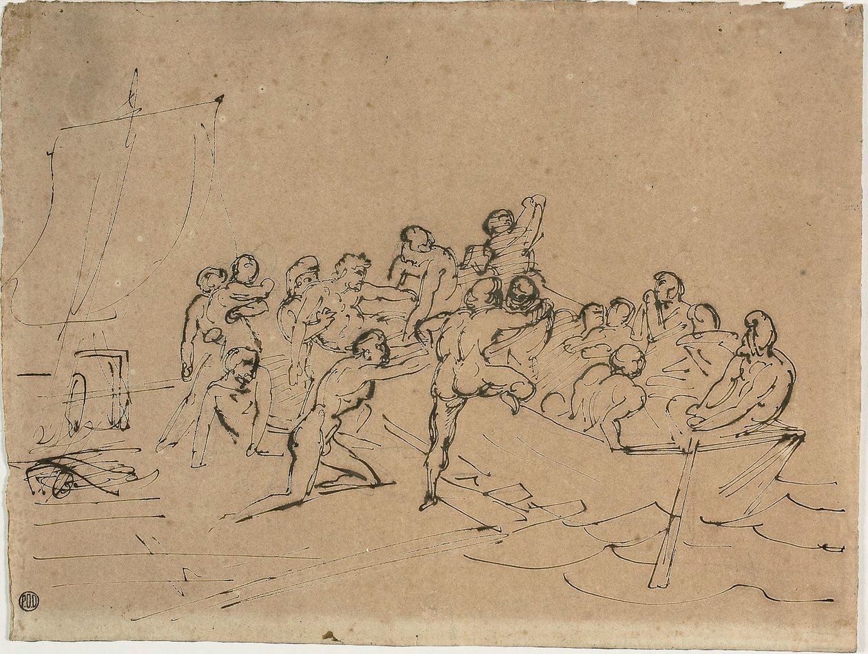 Záchrana trosečníků z voru Medúzy od Theodore Gericault