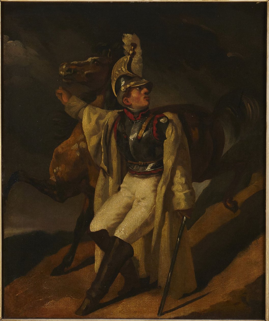 Zraněný kyrysník od Theodore Gericault