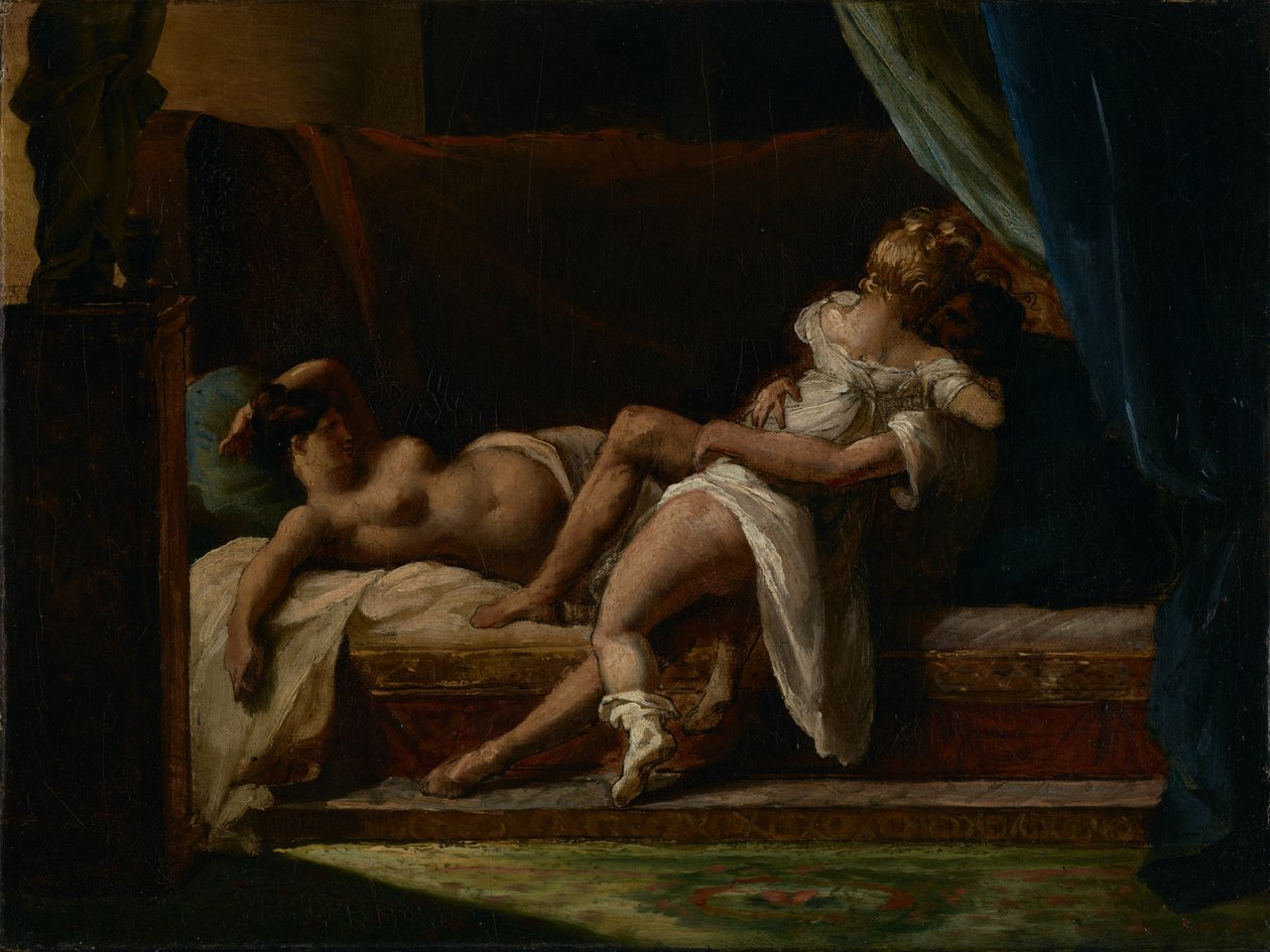 Tři milenci od Theodore Gericault
