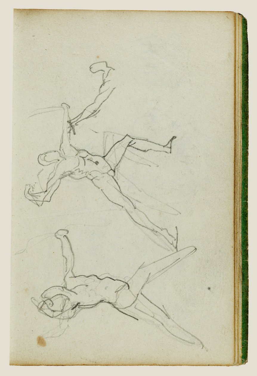 Tři studie lukostřelce od Theodore Gericault