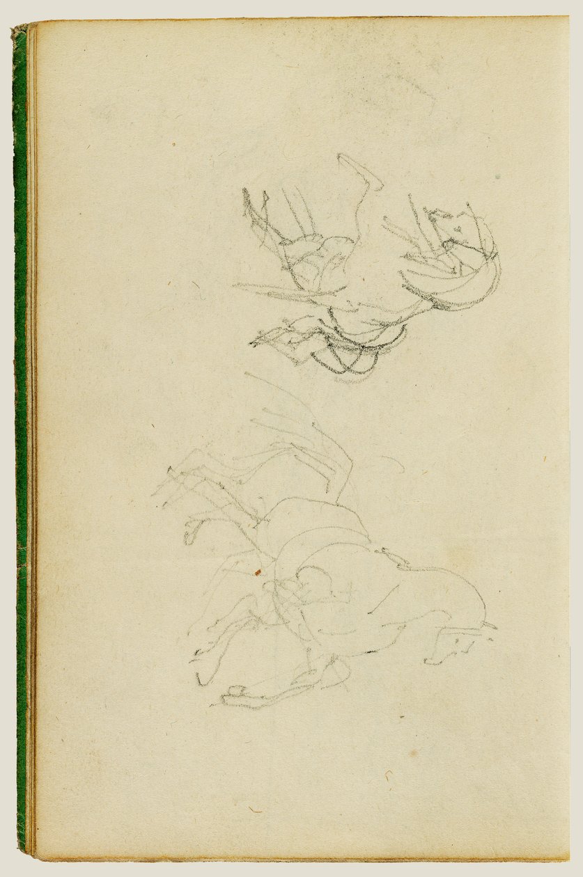 Dvě studie o chovu koní od Theodore Gericault