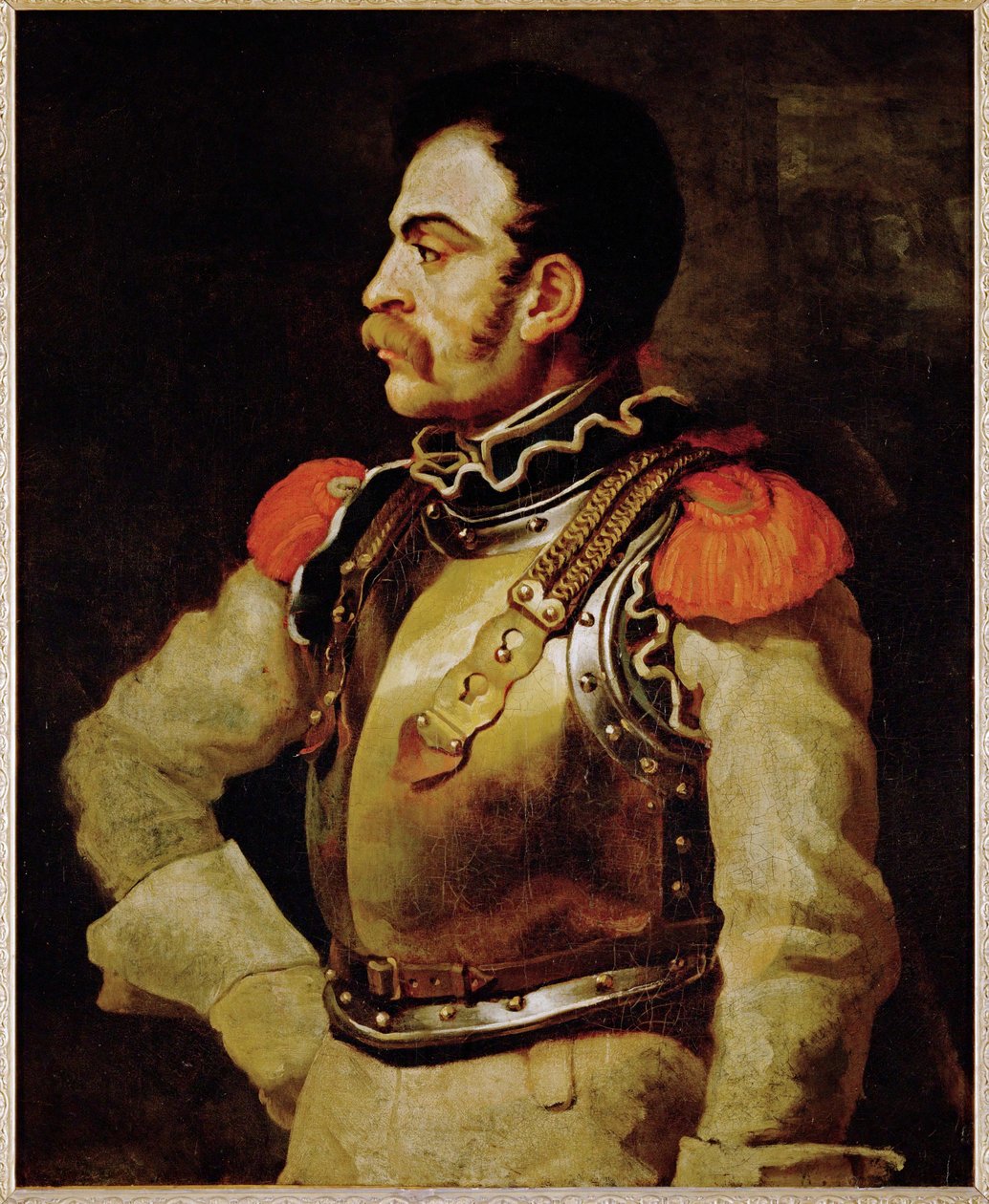 Un carabinier - karabiník, italský policista... od Theodore Gericault