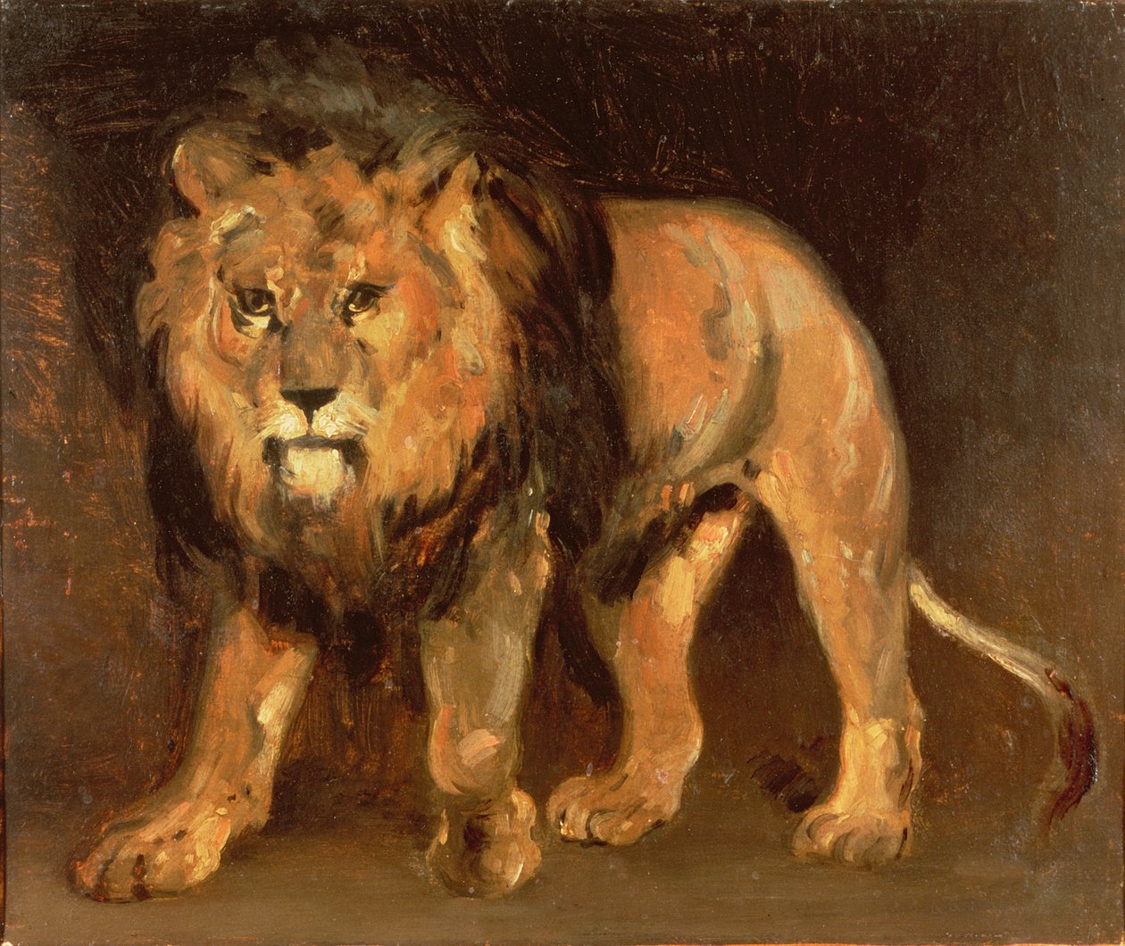 Chodící lev od Theodore Gericault