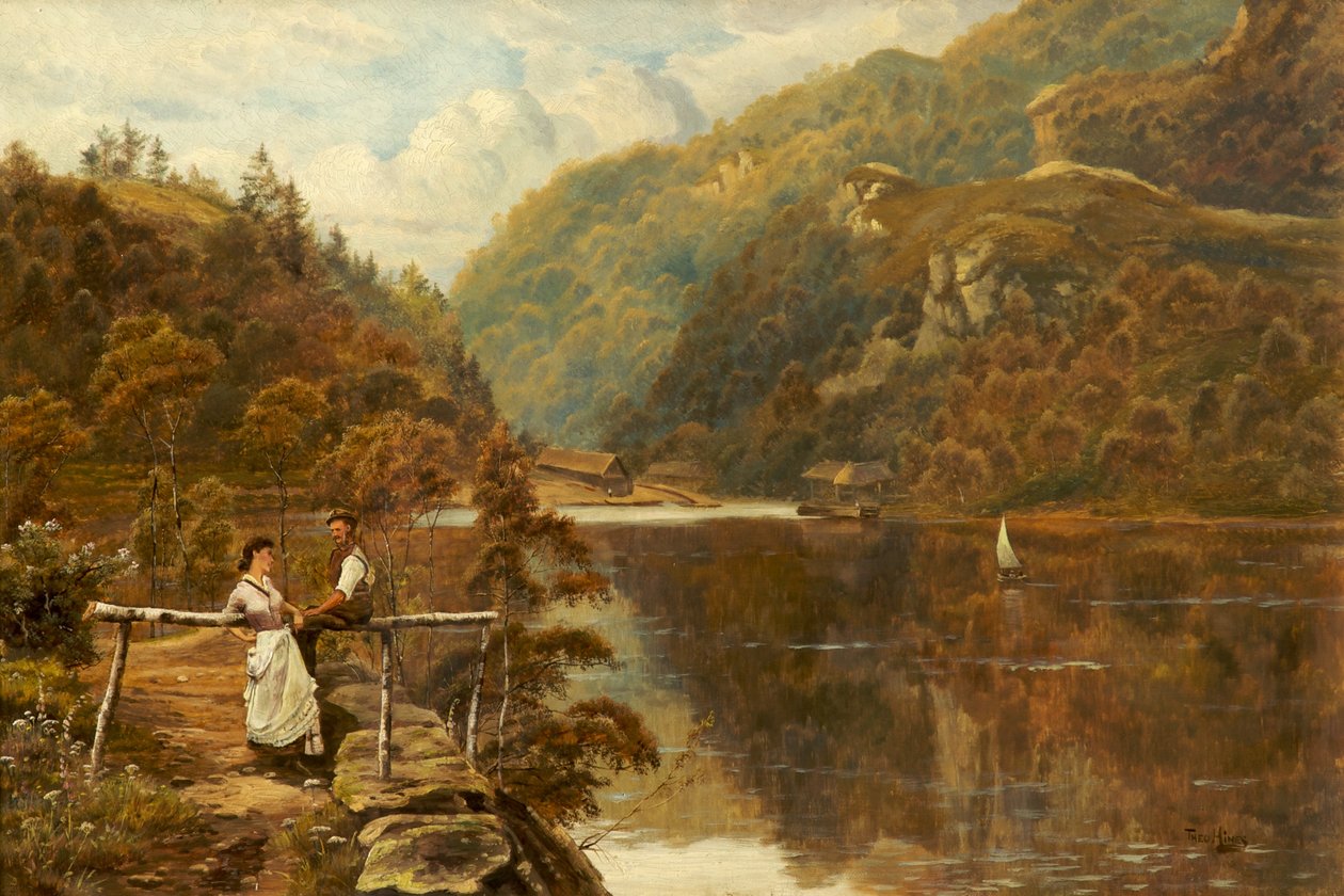 Lodní molo, Loch Katrine od Theodore Hines