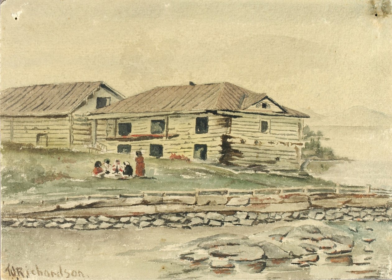 Budovy jdou do záhuby, Aljaška, 1884 od Theodore J. Richardson