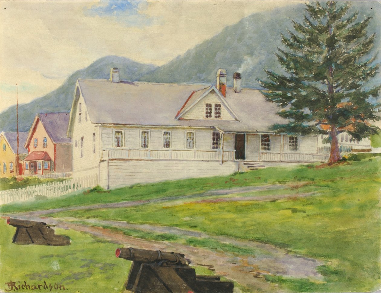 Bývalý guvernérský dům, Sitka, 1905. od Theodore J. Richardson