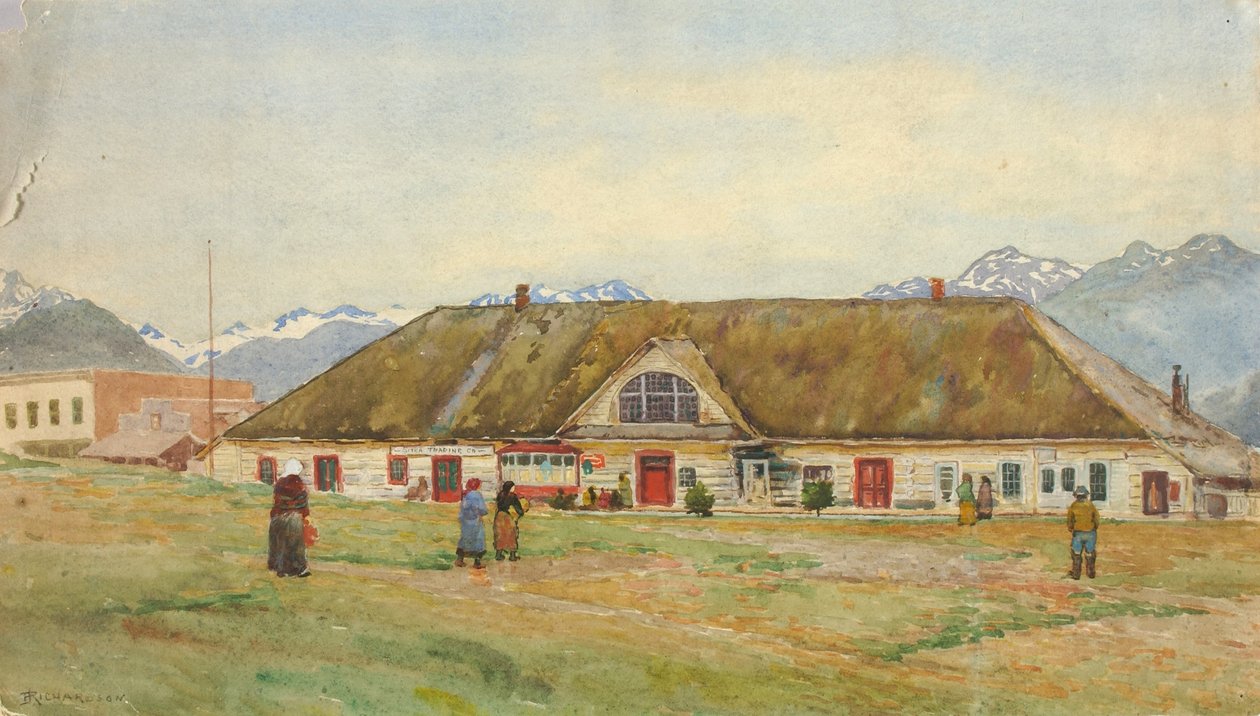 Stará ruská obchodní stanice, Sitka od Theodore J. Richardson