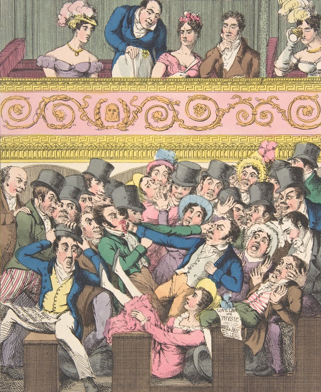 Divadelní potěšení, talíř 2: Utkání o místo, ca. 1835. od Theodore Lane