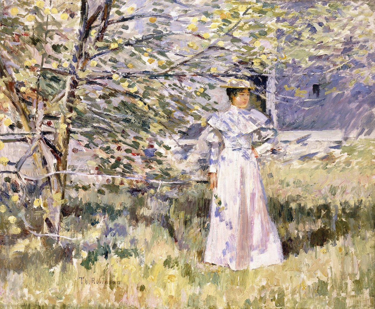 Zahrada v Normandii, říjen od Theodore Robinson