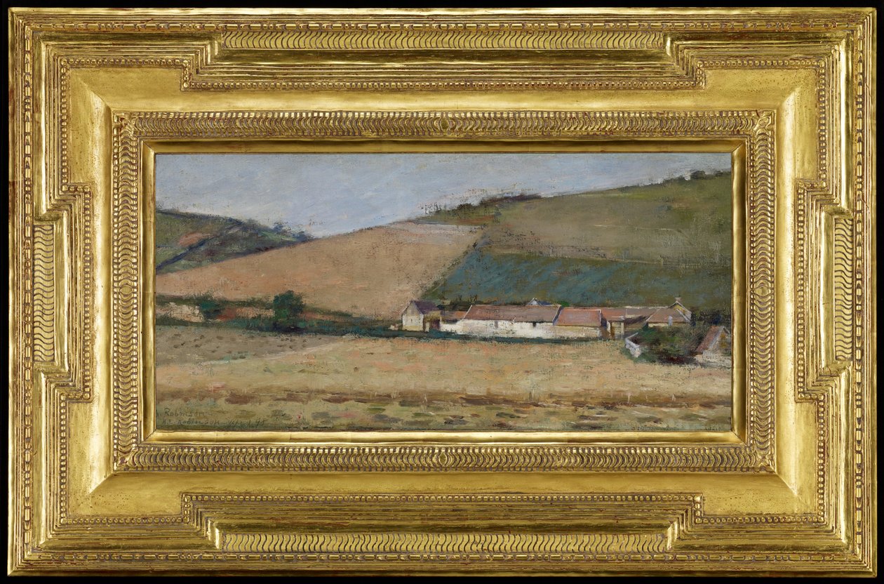 Statek mezi kopci, Giverny od Theodore Robinson