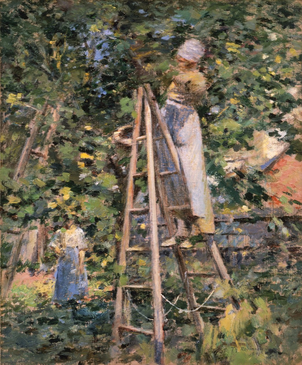 Sběr švestek od Theodore Robinson