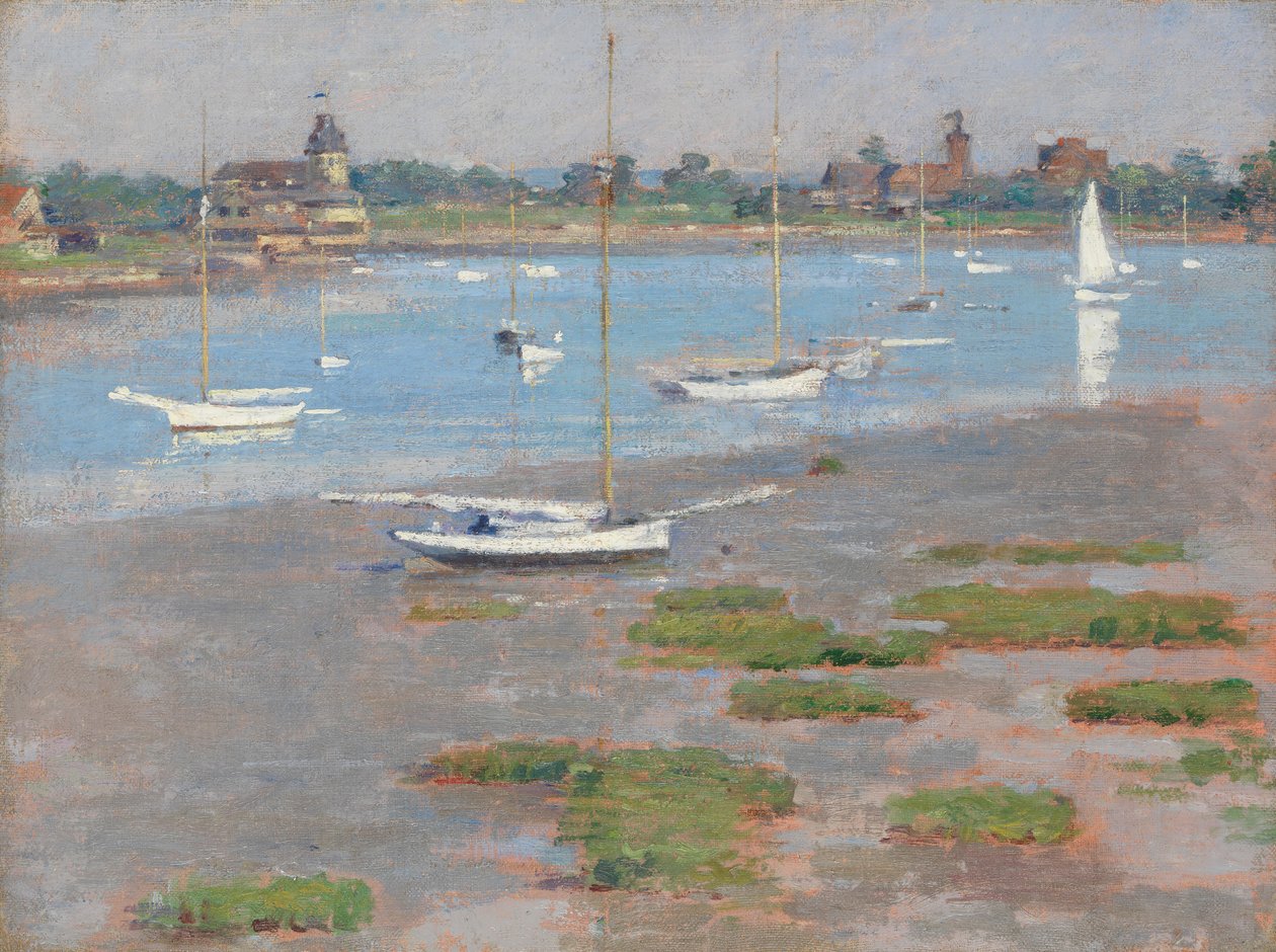 Odliv, Riverside Yacht Club, 1894. od Theodore Robinson