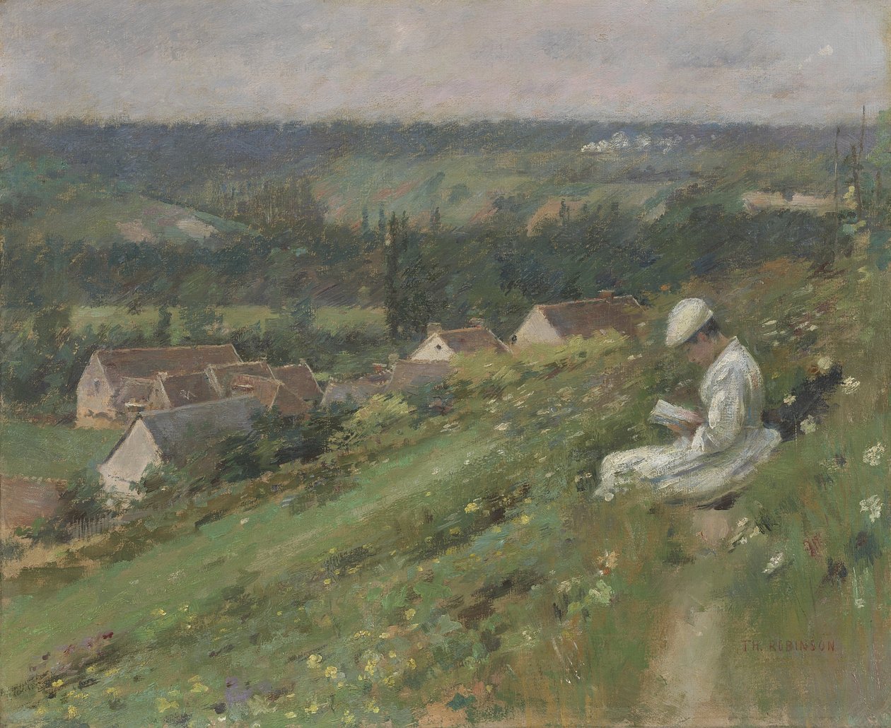 Údolí Arconville, kolem roku 1887 od Theodore Robinson