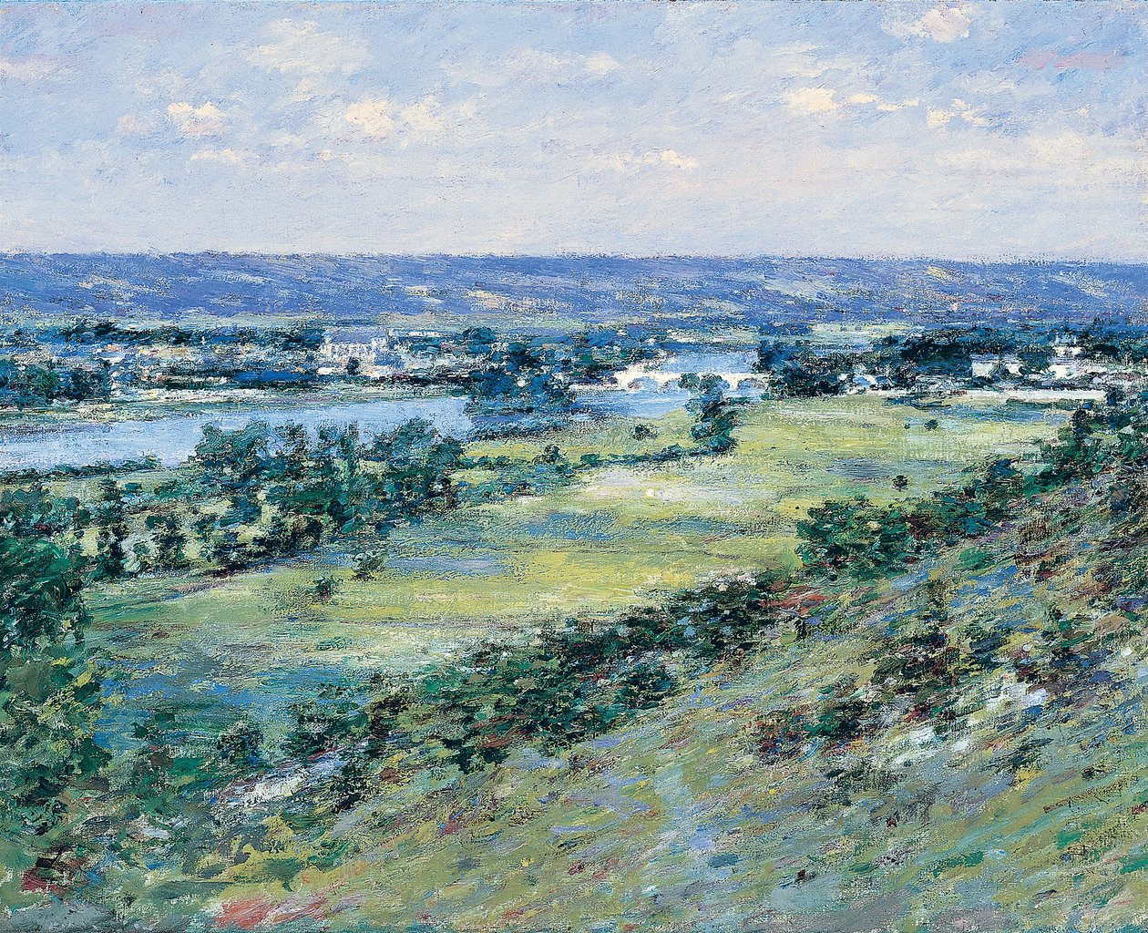 Údolí Seiny, z kopců Giverny, 1892 od Theodore Robinson