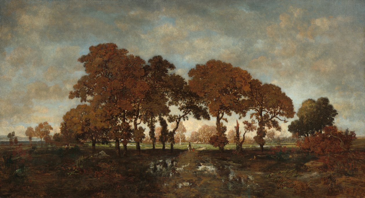 Po dešti, kolem roku 1850 od Pierre Etienne Theodore Rousseau