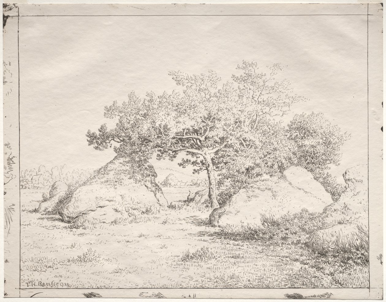 Třešeň v Blau od Theodore Rousseau