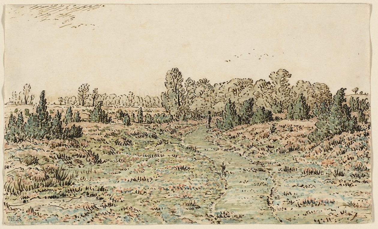Pěšina v Barbizonnières od Theodore Rousseau