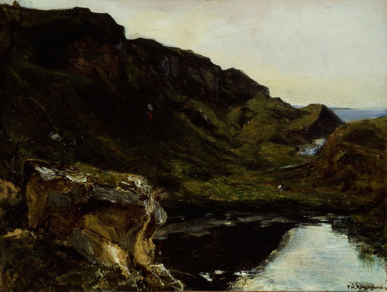 Krajina, kolem roku 1835 (olej na plátně) od Theodore Rousseau