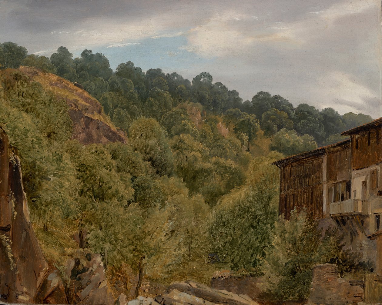 Krajina Auvergne od Theodore Rousseau